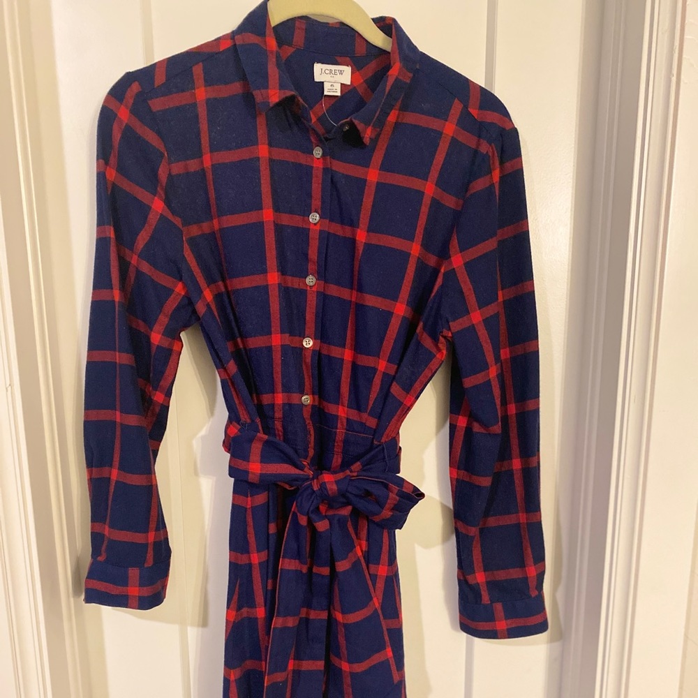 J.Crew Windowpane Shirt Dress 🍂